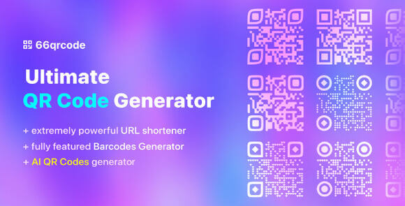 66qrcode AI QR Codes Barcodes Generator and URL Shortener SaaS Nulled