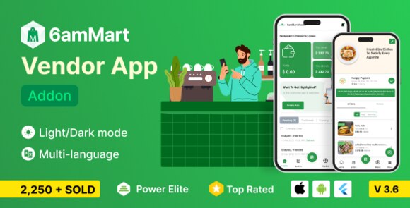 6amMart Vendor App Source
