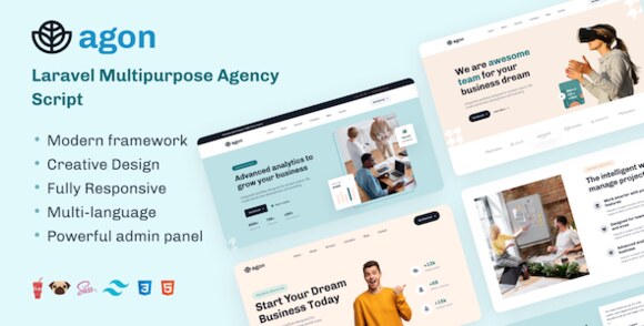 Agon Laravel Multipurpose Agency Script Nulled
