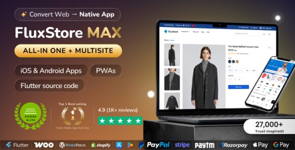 FluxStore MAX The All-in-One and Multisite E-Commerce Flutter App